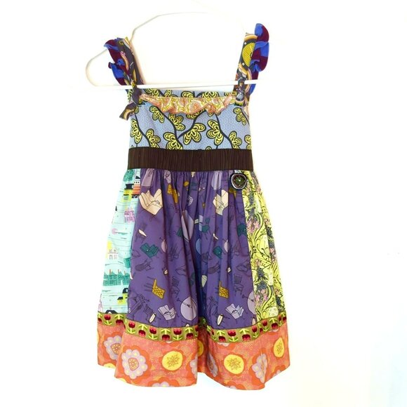 Matilda Jane Multicolor Patchwork Sundress Girls Size 4 Character Counts - Picture 1 of 7
